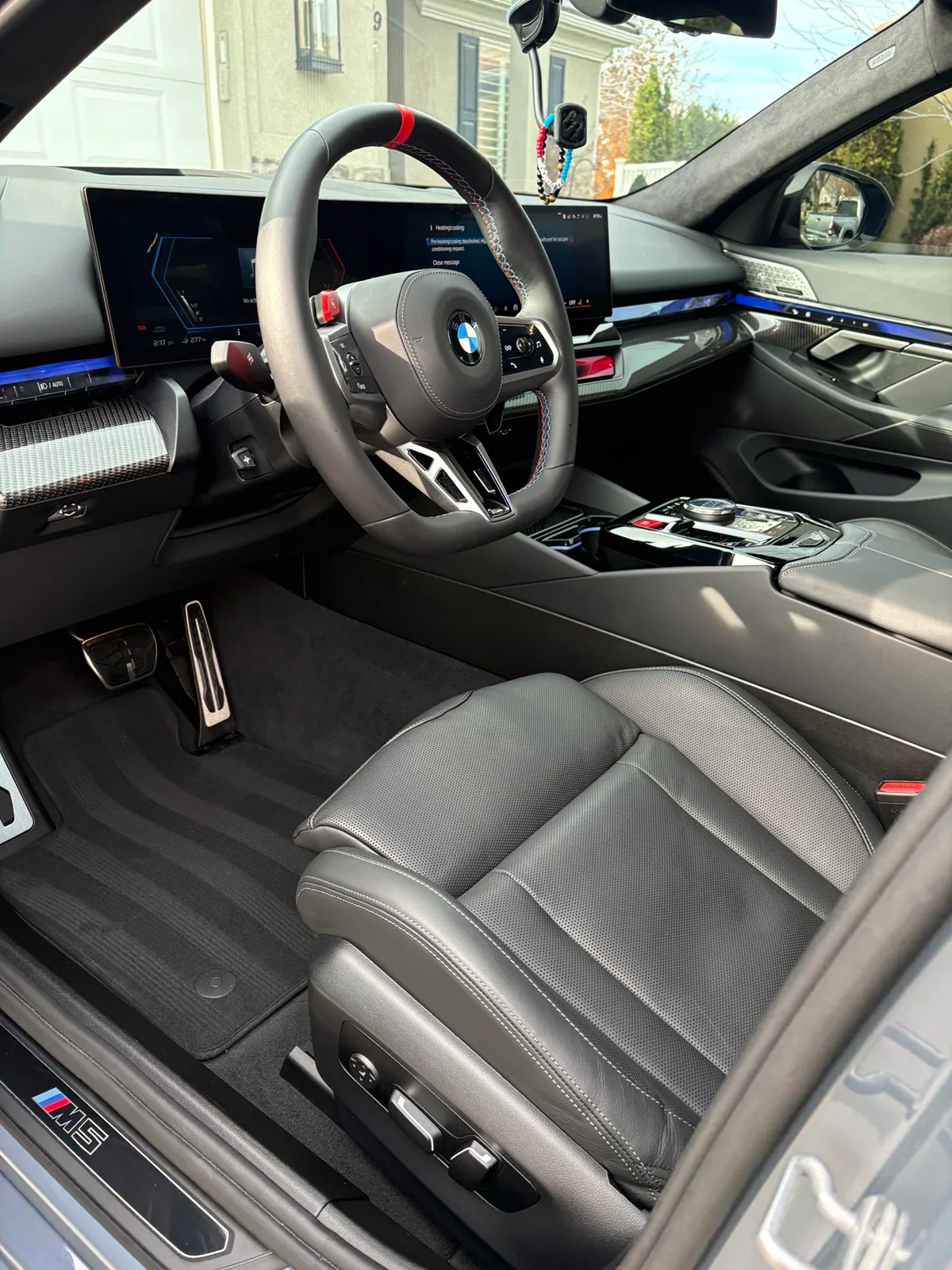 Finished BMW interior after detailing
