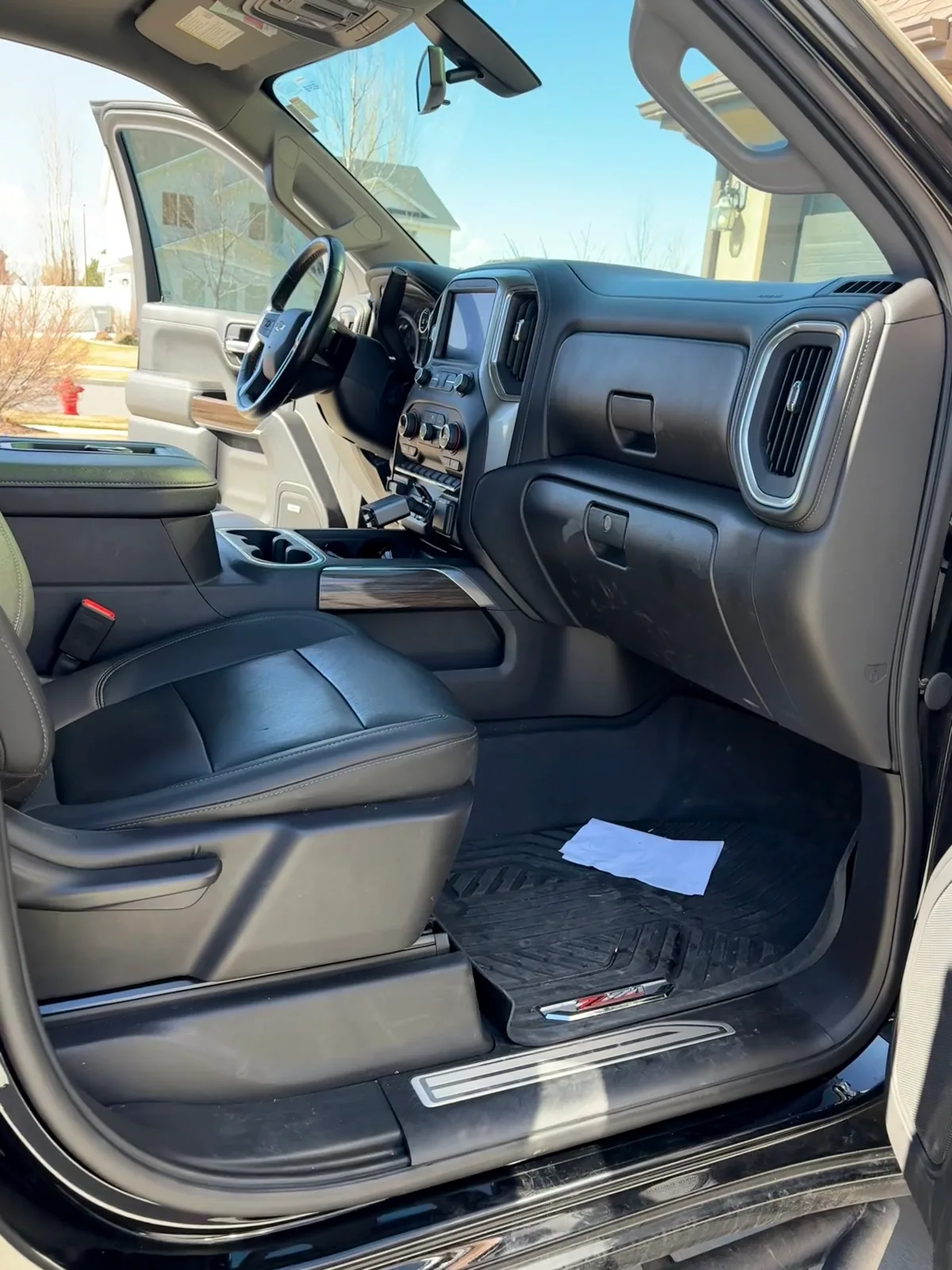 Truck interior before detailing